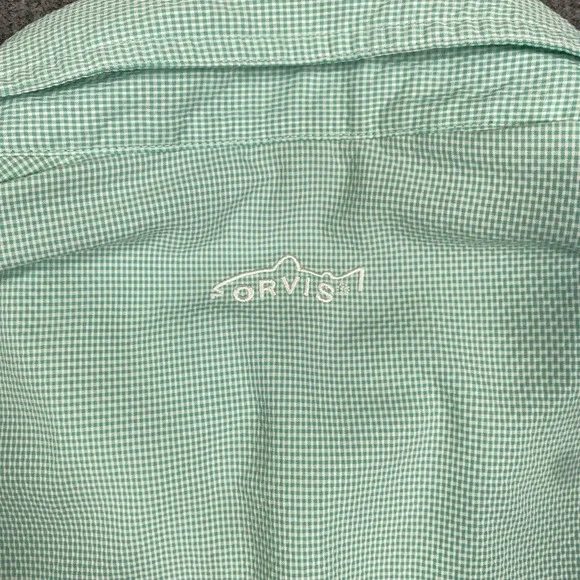 Orvis Shirt Men XL Open Air Caster UPF Vented Fishing Performance Seersucker - Picture 8 of 15
